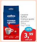 Crema e gusto von Lavazza für 3,99 € bei budni im Angebot Crema e gusto von Lavazza im aktuellen budni Prospekt