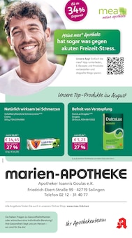Aktueller mea - meine apotheke Prospekt "Unsere August-Angebote" für Solingen (Klingenstadt) Aktueller mea - meine apotheke Prospekt für Solingen (Klingenstadt) mit Seiten