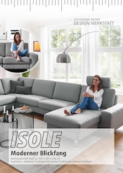 Aktueller Polstermöbel Fischer Prospekt mit Wohnlandschaft, "AUS EIGENER DESIGN WERKSTATT", Seite 20