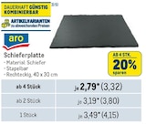 Schieferplatte Angebote von aro bei Metro Nürtingen für 3,32 €