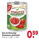 Tomaten gehackt Angebote von Gut & Günstig bei E center Baden-Baden für 0,59 €