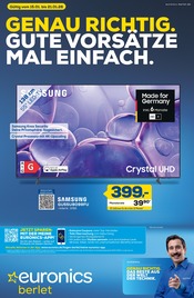 Aktueller EURONICS Prospekt mit Fernseher, "GENAU RICHTIG. GUTE VORSÄTZE MAL EINFACH.", Seite 1