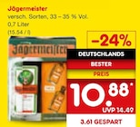 Kräuterlikör Angebote von Jägermeister bei Netto Marken-Discount Freiburg für 10,88 €