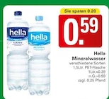 Mineralwasser im Angebot bei WEZ in Bad Oeynhausen Mineralwasser Angebote von Hella bei WEZ Bad Oeynhausen für 0,59 €