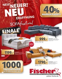 Bett Angebot im aktuellen Polstermöbel Fischer Prospekt auf Seite 1