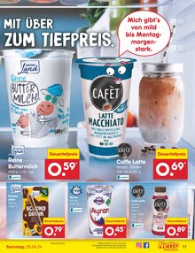 Milch im Netto Marken-Discount Prospekt "Aktuelle Angebote" mit 49 Seiten (Freiburg (Breisgau))