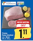 Frische Puten-Schnitzel oder -Brust Angebote von INITIATIVE TIERWOHL bei EDEKA Mannheim für 1,11 €