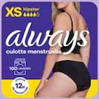 Culotte Menstruelle Hipster Taille XS 36-38 - ALWAYS dans le catalogue Intermarché