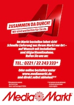Media-Markt Prospekt für Elsdorf mit 1 Seiten Media-Markt Prospekt für Elsdorf: "ZUSAMMEN DA DURCH.", 1 Seiten, 26.01.2021 - 14.02.2021