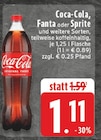 Coca-Cola im Angebot bei EDEKA in Hövelhof Coca-Cola Angebote bei EDEKA Hövelhof für 1,11 €