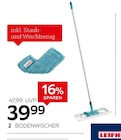Bodenwischer „Profi XL“ im Angebot bei XXXLutz Möbelhäuser in Goslar Bodenwischer „Profi XL“ Angebote von Leifheit bei XXXLutz Möbelhäuser Goslar für 39,99 €