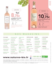 Promos Dorade dans le catalogue "Foire Aux Vins BIO" de NaturéO Dorade en promo dans le catalogue NaturéO à la page 11