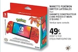 Manette Pokémon Switch Latérales - Hori en promo chez E.Leclerc Savigny-sur-Orge à 49,90 €