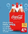 Cola-Cola, Fanta, Sprite Angebote von Coca-Cola bei EDEKA Gladbeck für 4,76 €