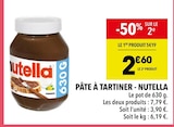 Pâte à tartiner - Nutella en promo chez Supeco Pâte à tartiner - Nutella dans le catalogue Supeco