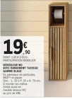 Dérouleur wc avec rangement tasseau gamme klaus en promo chez E.Leclerc Bastia à 19,90 €