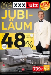 Couchtisch im XXXLutz Möbelhäuser Prospekt in Bochum Aktueller XXXLutz Möbelhäuser Prospekt mit Couchtisch, "JUBILÄUM", Seite 1
