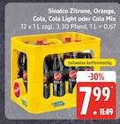 Aktuelles Sinalco Zitrone, Orange, Cola, Cola Light oder Cola Mix Angebot bei EDEKA in Norderstedt ab 7,99 €