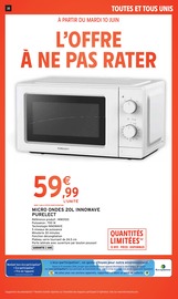 Micro-Ondes Angebote im Prospekt "TOUTES ET TOUS UNIS CONTRE LA VIE CHÈRE." von Intermarché Micro-Ondes Angebote im Prospekt "TOUTES ET TOUS UNIS CONTRE LA VIE CHÈRE." von Intermarché auf Seite 38