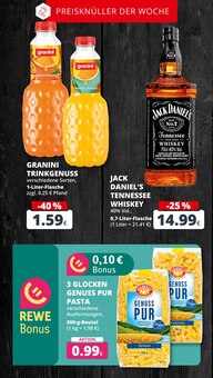 Jack Daniels im REWE Prospekt "Dein Markt" mit 25 Seiten (Bergheim)