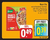 Spaghetti Bolognese bei nah und gut im Eibenstock Prospekt für 0,39 €