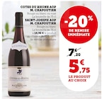 Côtes du rhône AOP - M.CHAPOUTIER en promo chez Super U Fontenay-Aux-Roses à 5,75 €