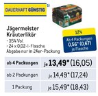 Kräuterlikör im Angebot bei Metro in Bremen Kräuterlikör Angebote von Jägermeister bei Metro Bremen für 16,05 €