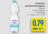 natürliches Mineralwasser Medium Angebote von Gerolsteiner bei diska Chemnitz für 0,79 €