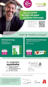 mea - meine apotheke Prospekt der Woche "Unsere November-Angebote" Seite 1, 01.11.2025 bis 30.11.2025 für Düsseldorf Aktueller mea - meine apotheke Prospekt "Unsere November-Angebote" Seite 1 von 4 Seiten für Düsseldorf