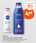 Reichhaltige Body Milk oder Express Body Lotion Angebote von Nivea bei tegut Wetzlar für 4,49 €