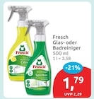 Glas- oder Badreiniger von Frosch für 1,79 € bei budni im Angebot Glas- oder Badreiniger von Frosch im aktuellen budni Prospekt
