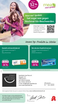 mea - meine apotheke Prospekt Unsere Oktober-Angebote mit 4 Seiten