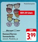 Damen/Herren Sonnenbrille Angebote von Street Gear bei E center Offenbach für 3,99 €