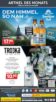 Wodka im Getränkeland Prospekt "Die Getränkekönner" mit 11 Seiten (Lübeck)