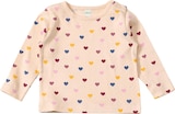Langarmshirt mit Herz-Muster & Ajour-Struktur, beige, Gr. 80 von ALANA im aktuellen dm-drogerie markt Prospekt