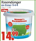 Rasendünger im Eimer 9-4-4 Angebote von Werner's bei Wreesmann Dresden für 14,99 €