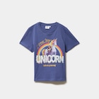 T-shirt coton L'École des licornes gris fille dans le catalogue La Halle