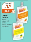 Aktuelle Energydrink Angebote bei Müller in Plauen Aktuelles Sports Liquid Gel Angebot bei Müller in Plauen ab 1,77 €