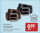 Ledergürtel im Angebot bei ALDI Nord in Recklinghausen Ledergürtel Angebote von UP2FASHION bei ALDI Nord Recklinghausen für 9,99 €