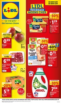 Prospectus Lidl de la semaine "LIDL forcément MOINS CHER" avec 1 pages, valide du 15/01/2025 au 21/01/2025 pour Foix et alentours