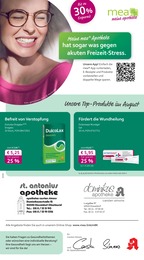 mea - meine apotheke Prospekt für Düsseldorf: "Unsere August-Angebote", 4 Seiten, 01.08.2025 - 31.08.2025