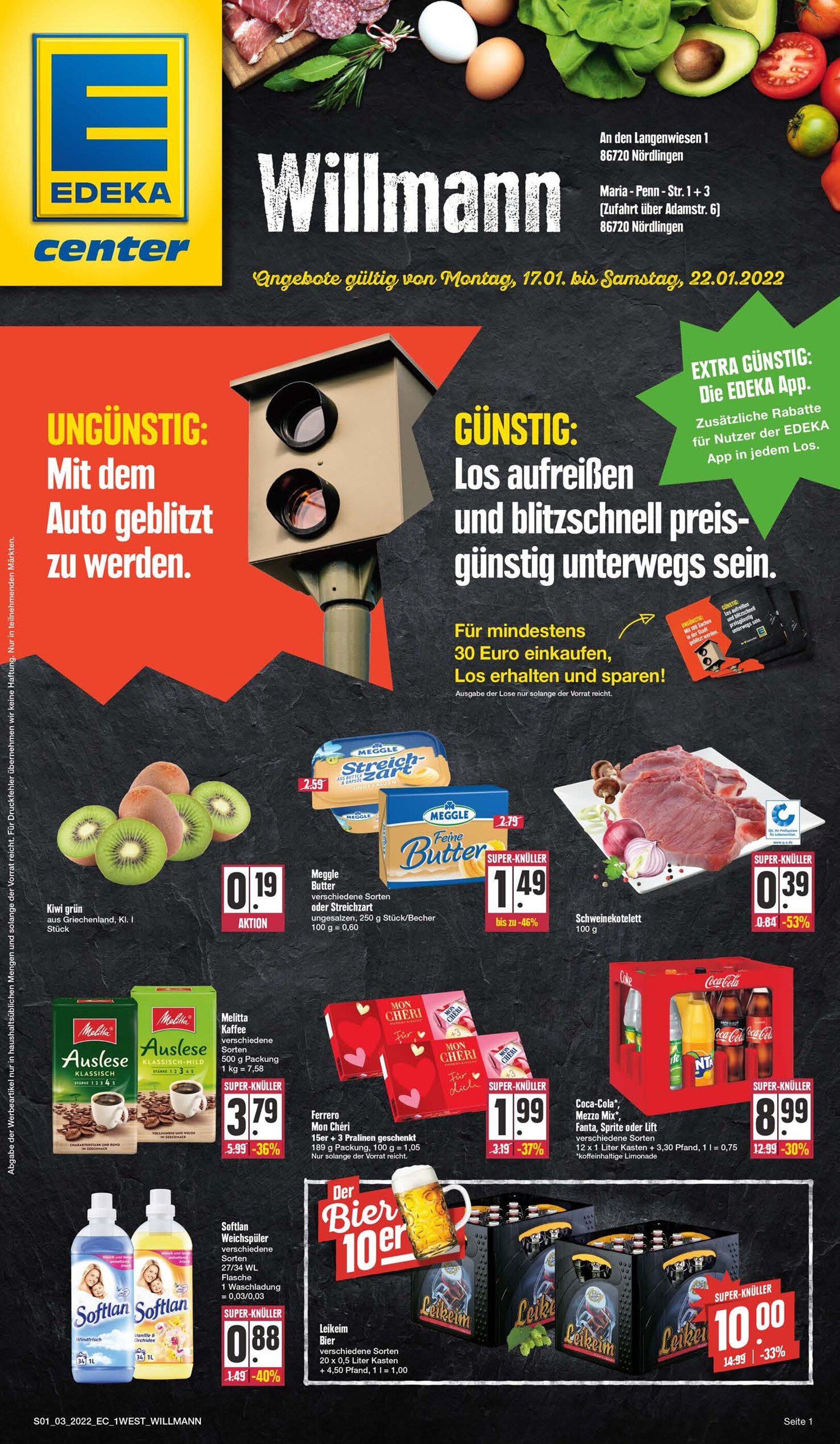 E center Prospekt für Oettingen mit 20 Seiten E center Prospekt für Oettingen: "Top Angebote!", 20 Seiten, 17.01.2022 - 22.01.2022