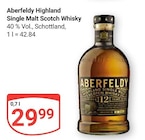 Highland Single Malt Scotch Whisky Angebote von Aberfeldy bei GLOBUS Hoyerswerda für 29,99 €