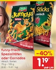 Spezialitäten oder Cornados von funny-frisch für 1,19 € bei Netto Marken-Discount im Angebot Spezialitäten oder Cornados von funny-frisch im aktuellen Netto Marken-Discount Prospekt