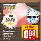 Strohschwein Lachsbraten Angebote von Land Bauern bei REWE Germering für 0,88 €