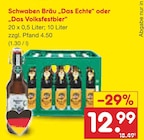 Das Echte“ oder „Das Volksfestbier“ bei Netto Marken-Discount im Prospekt "" für 12,99 €