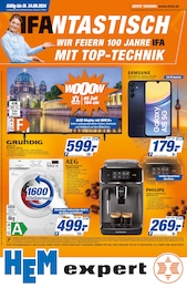 HEM expert Prospekt "IFANTASTISCH - WIR FEIERN 100 JAHRE IFA MIT TOP-TECHNIK" für Amorbach, 8 Seiten, 18.09.2024 - 27.09.2024