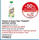 Yaourt à boire Yop parfum vanille - Yoplait en promo chez Monoprix Perpignan à 1,79 €