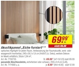 Akustikpaneel „Eiche furniert“ im aktuellen toom Baumarkt Prospekt für 9,99 €