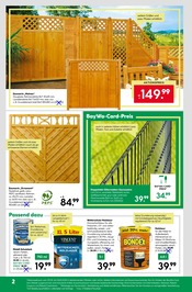 Aktueller BayWa Bau- und Gartenmärkte Prospekt mit Zaun, "Hier bin ich gern", Seite 2